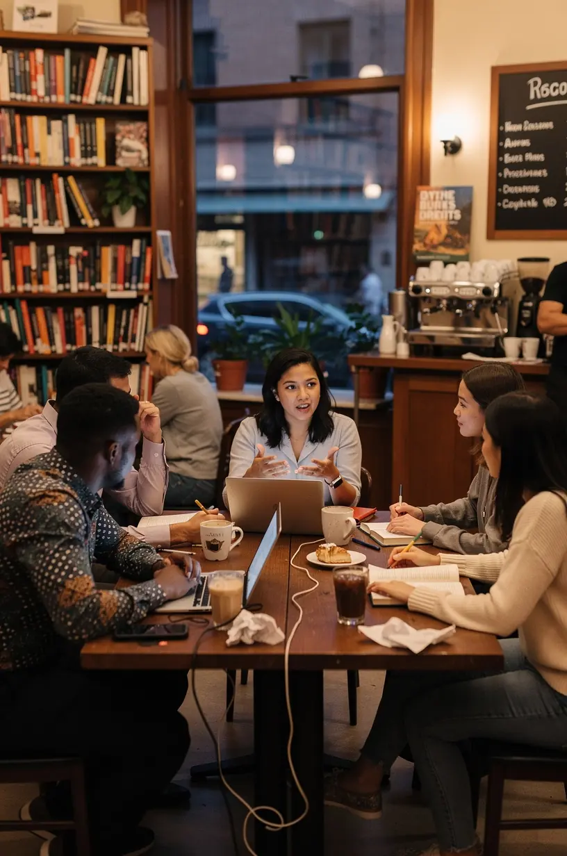 Illustration of notifications disrupting productivity focus.