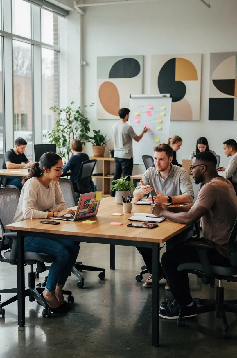 Professional team collaboration